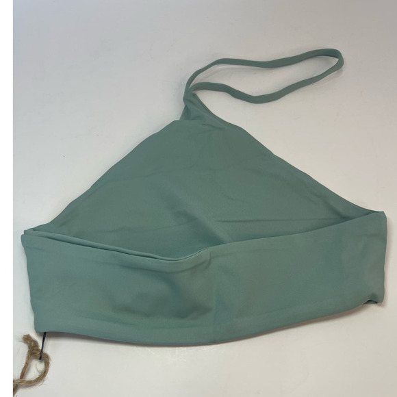 NWT Toast Swim Signature Apex Bikini Top Blue Surf, size XS, Asymmetrical Halter - Picture 4 of 15
